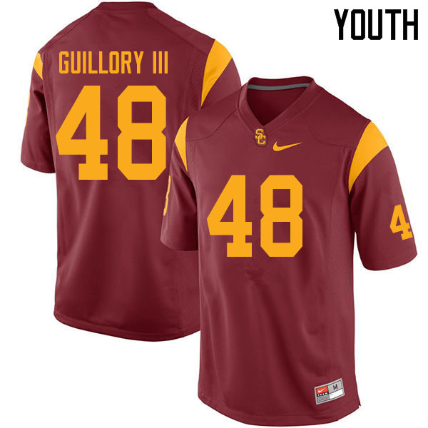 Youth #48 Winston Guillory III USC Trojans College Football Jerseys Sale-Cardinal